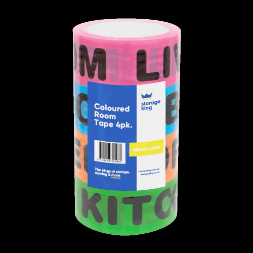 Coloured Room Packing Tape 4PK